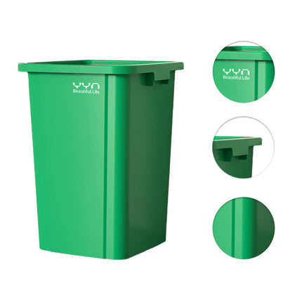 80L Trash Can Dustbin Large Capacity Easy to Use Durable for Indoor Outdoor Use