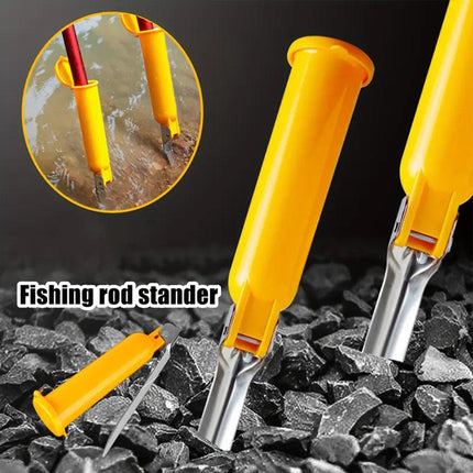 Fishing Rod Holder Stand Ground Plunger Pole Rack Adjustable Bank Stick Support