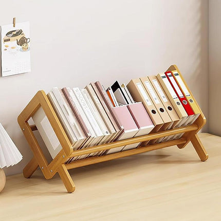 Desktop Bookshelf Organizer for Home Office Storage Shelf for Books and Files
