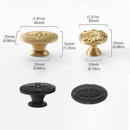 Wardrobe Handle Oval Vintage Style Drawer Pull Antique Furniture Door Handle