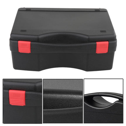 Multi-functional toolbox with drill and tools stored in foam insert - portable workshop tool storage case