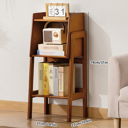 Simple Bookshelf Floor Standing Bookcase Sturdy Large Capacity for Home Office