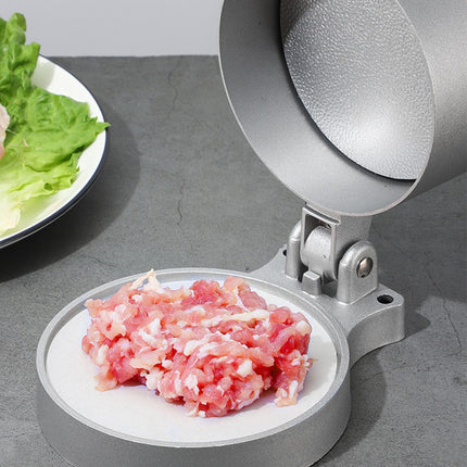 Flip Top Burger Press Meat Patty Maker Mould Filling Tool for Kitchen Hamburger