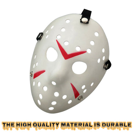2pcs Horror Hockey Style Mask Halloween Costume Party Scary Face Cover