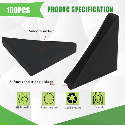 100PCS Glass Corner Protectors Easy to Use Durable for Windows Furniture Edges