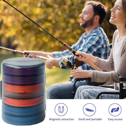 Multi Functional Fishing Line Storage Box Main Shaft Cable Organizer Tackle Case