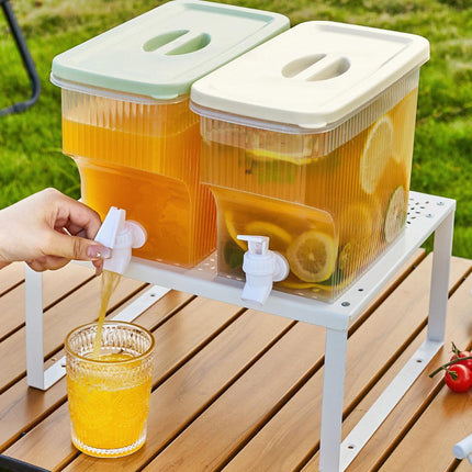3.9L Water Jug with Tap Beverage Drink Dispenser Refrigerator Lemonade Container