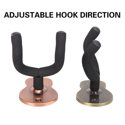 2PCS Guitar Wall Hanger Hook Holder Stand for Bass Ukulele Instrument Storage