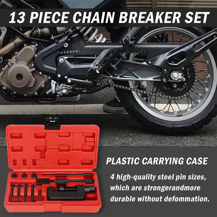 13pcs Bicycle Chain Breaker Cutter Master Link Removal Riveter Riveting Press Tool Set