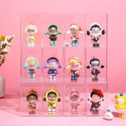 Blind Box Storage Box Display Cabinet Doll Rack Dustproof Storage Transparent