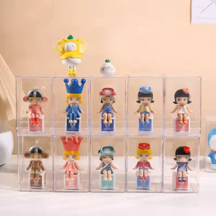 Blind Box Storage Box Display Cabinet Doll Rack Dustproof Storage Transparent