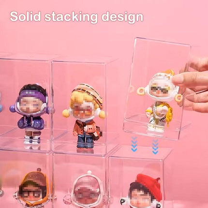 Blind Box Storage Box Display Cabinet Doll Rack Dustproof Storage Transparent