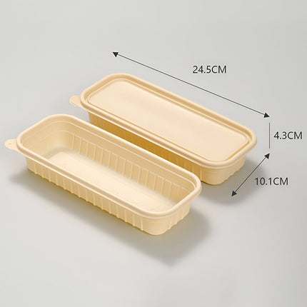 50pcs Cornstarch Meal Prep Containers With Lids Multi Compartment Takeaway