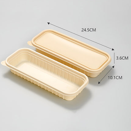 50pcs Cornstarch Meal Prep Containers With Lids Multi Compartment Takeaway