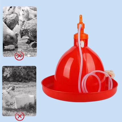Automatic Water Feeder Bottle for Chicken Duck Goose Poultry Drinking Coop Tool