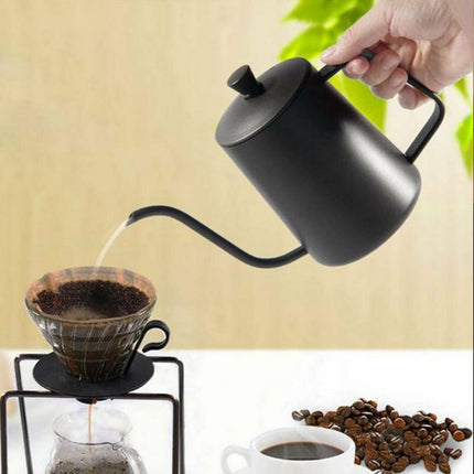 Hand Drip Coffee Pot Stainless Steel Fine Spout Hanging Ear Filter Cup Kettle