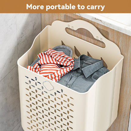 Wall Mounted Foldable Laundry Basket for Bedroom Laundry Room Space Saving
