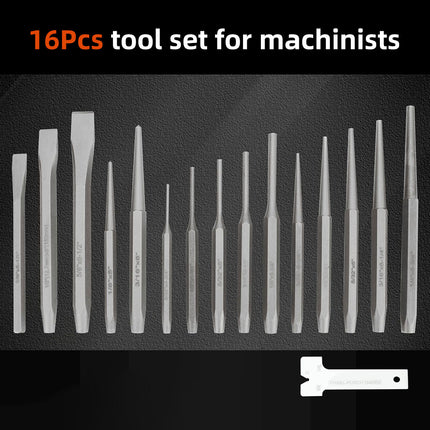 16pcs Maintenance Tool Set Fitter Tool Combination for Home Garage DIY Repair