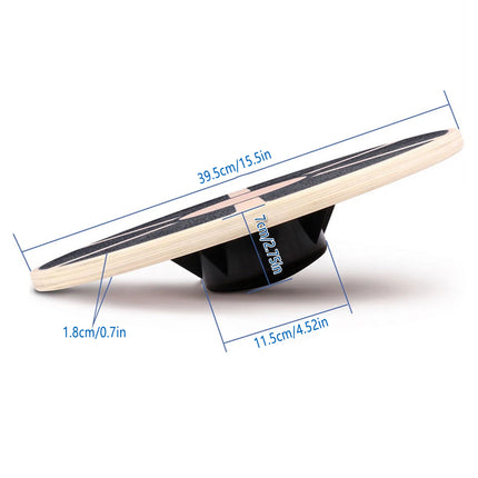 Sports Wooden Thickened Balance Board Fitness Balance Plate Anti-slip