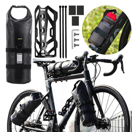 Bike Fork Bag 5L Waterproof TPU Roll Top Front Fork Storage Pouch Universal