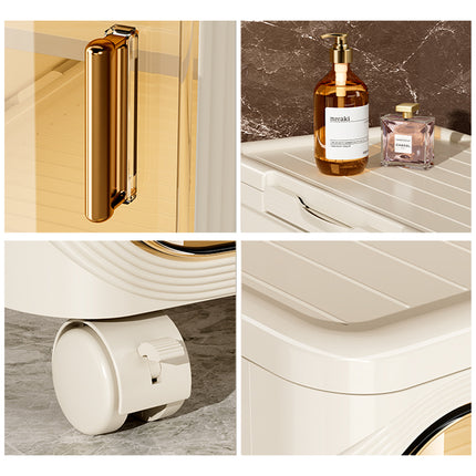 Home Narrow Gap Multi-Layer Storage Cabinet for Kitchen Bathroom Space Saving