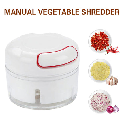 Home Mini Manual Garlic Beater Mincer Chili Ginger Meat Mash Food Prep Tool