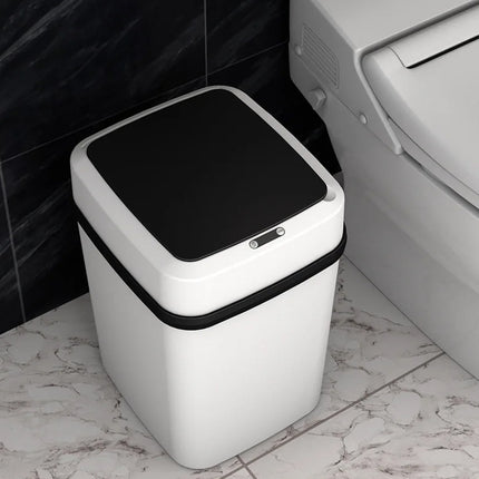 Automatic Sensor Trash Bin 12L Motion Kitchen Rubbish Can Touchless White
