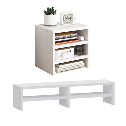 Home Office Computer Monitor Riser Stand Office Desk Storage Shelf Multi Layer