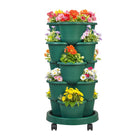 Stackable Planting Pots Vertical Planter for Balcony Yard Indoor Outdoor Plants
