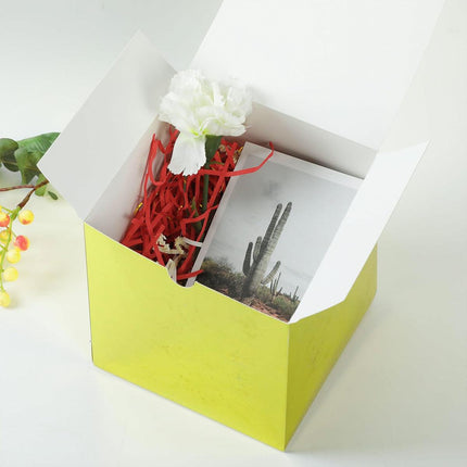 50pcs Colourful Square Paper Boxes Gifts Packaging Craft Supplies Storage Boxes