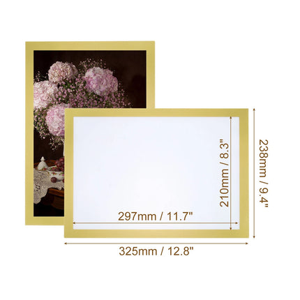 Magnetic Display Frame 6PCS A4 Wall Mount Magnet Frame Reusable Sign Holder Set