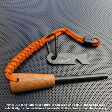 Wood Handle Fire Starter Flint Camping Fire Sticks Durable High Ignition Rate