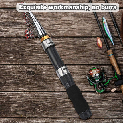 Portable Mini Fishing Rod Fishing Gear Compact Travel Rods for Outdoor Sports