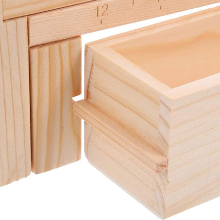 Solid Wood Paracord Bracelet Jig Adjustable Braiding Maker Tool Storage Drawer
