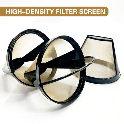 Coffee Machine Filter Standard Model Golden 304 Stainless Steel Outlet Funnel