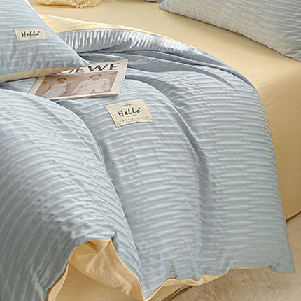 Super Soft Solid Colour Duvet Cover Simple Elegant Bedding Comforter Quilt Case