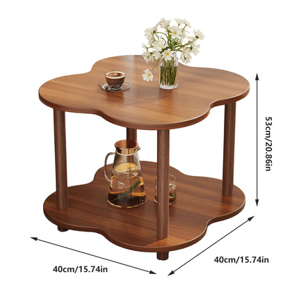 Retro Small Table Table Living Room Decor Compact Side Table for Coffee Books