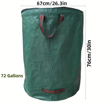 3pcs Garden Garbage Bag with Flip Lid Outdoor Rubbish Collection Waste Storage