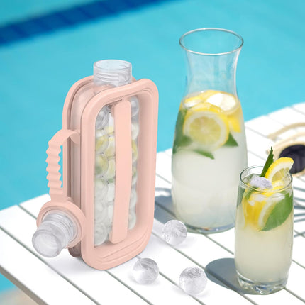 Foldable Ice Cube Tray Mold Easy Release Reusable Travel Kitchen Freezer Tool