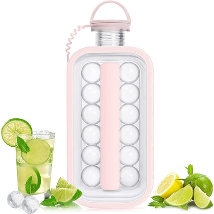 Foldable Ice Cube Tray Mold Easy Release Reusable Travel Kitchen Freezer Tool