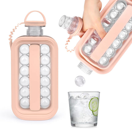 Foldable Ice Cube Tray Mold Easy Release Reusable Travel Kitchen Freezer Tool