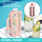 Foldable Ice Cube Tray Mold Easy Release Reusable Travel Kitchen Freezer Tool