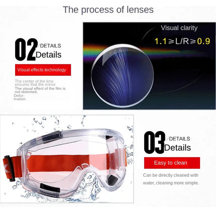 Goggles Industrial Grinding Dust Eye Protection Chemical Splash Proof Glasses