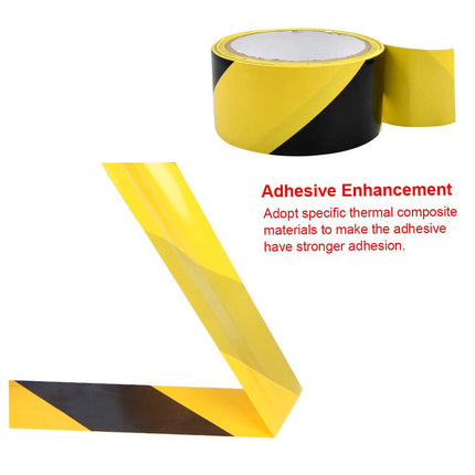 PVC Warning Tape 10cmx3.3m Durable High Adhesion Waterproof for Floor Marking