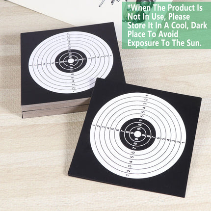 200PCS 14x14cm Bulk Paper Target Reactive Paper Targets for Shooting Practice