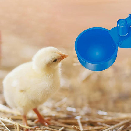 6pcs Chicken Drinking Bowl Poultry Waterer Feeder Automatic Drinking Cups Coop