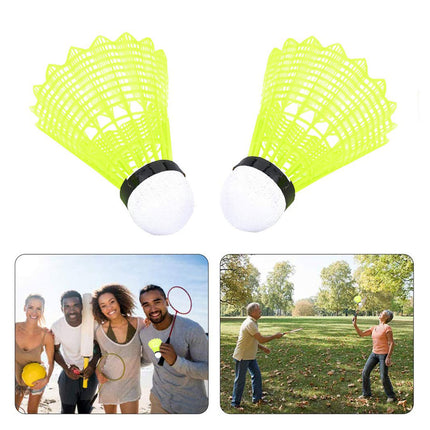12PCS Badminton Training Set Durable Feather Shuttlecocks for Sports Practice