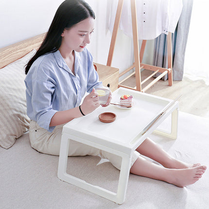 Foldable Laptop Table Bed Desk Small Student Study Table Dormitory Furniture