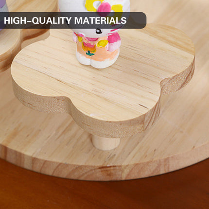 Desktop Storage Rack Wooden for Office Home Supplies Stationery Plants Display