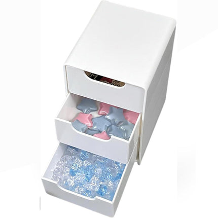 Mini Desktop Organiser Box Portable Storage Box for Office Home Desk Accessories